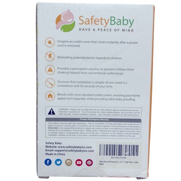 Safety Baby Self-Closing Outlet Covers - Picture 2 of 2